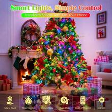 240LED 88Ft Connectable String Lights Indoor Outdoor Wire Warm White Lights Twinkle Fairy In With Timer Bedroom Classroom Wedding Tree Patio Decor - APP + 240LED Smart - View 2