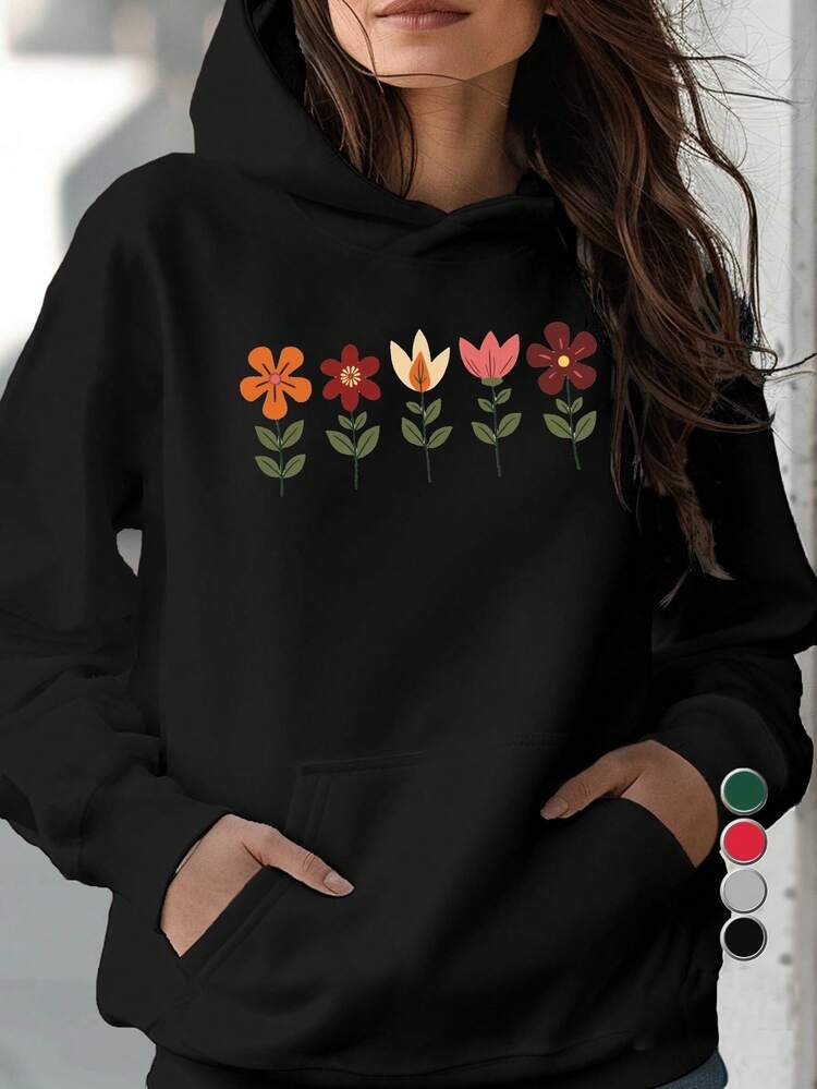 Outdoor Fashion Style, All-Season, Casual Top Cotton Very Suitable For Autumn And Winter Wear, Casual And Comfortable Women's Fashion Casual Hoodie With Cartoon  Print, I'm Just A Girl Lettering, Cozy Knit Pullover, Cotton , All-Season, Stretchy Fabric, Unisex Sizes Hoodie Sudaderas Para Hombre Men Fall Clothes For Women Halloween Cotton Hoodie Funny Hoodie Gonna Be A Good Christmas Present For My Family - Czarny 17 - Zobacz 9