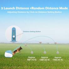 Automatic Dog Ball Launcher And Thrower For Small And Medium-Sized Dogs, Upgraded Interactive Toy Ball Thrower, Distance Adjustable Mental Stimulation Dog Toy - Orange - View 5