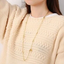 1件时尚欧美简约别致猪鼻子双层项链，适合派对、音乐节佩戴，也是送给朋友的礼物。 - 豬鼻子項鍊 - 查看 3