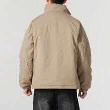 Adidas Men's Sportswear Set LNY REV Cotton Jacket, Loose Fit, Reversible, +SL WARM PNT Long Pants, Straight Leg, Fleece-Lined, Woven, Outdoor Running KA0822+KA1301