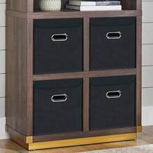 Fabric Storage Cube Bins With Lids Closet Organizers Collapsible Storage Bins Basket With Handles For Home,Storage Boxes For Organizing,1 Pack,(Black) - 黑色 - 查看 2