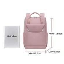The New Women's Functional Bag Includes A Computer Bag And Super Storage Function. It Is A Must-Have For Business, Travel And School.Material: Oxford Cloth - 2703-Đen - Xem 9