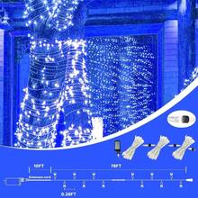 240LED 88Ft Connectable String Lights Indoor Outdoor Wire Warm White Lights Twinkle Fairy In With Timer Bedroom Classroom Wedding Tree Patio Decor - Blue + 240LED - View 6