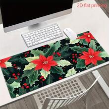One Piece Of 2D Flat Printed Mouse Pad Featuring A Non-Slip Rubber Base, Ideal For Gamers And Office Use, Sturdy Keyboard Accessory Offered In Various Sizes SBDSTPD0311, Christma Computer Desk Mat, Christmas Mouse Pad For Pc, Christmas Desk/Mat, Strawberry Thief Mouse Mat Long, Purple Mouse, Mousepad, Mouse Mat, Gaming - 70x30公分(27.5x11.8吋) - 查看 3
