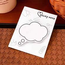 5 pezzi Kawaii Blocchetti adesivi di note minimaliste, bloc notes creativi, memo pad, forniture per ufficio e scuola, articoli di cartoleria, adesivi