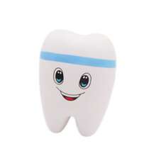 1/2/4 piezas Dientes falsos gigantes de rebote lento, juguete de alivio de ansiedad, juguete dental, regalo para asistente dental para adolescentes y adultos, alivio del estrés (Clásico) - Multicolor - Ver 15