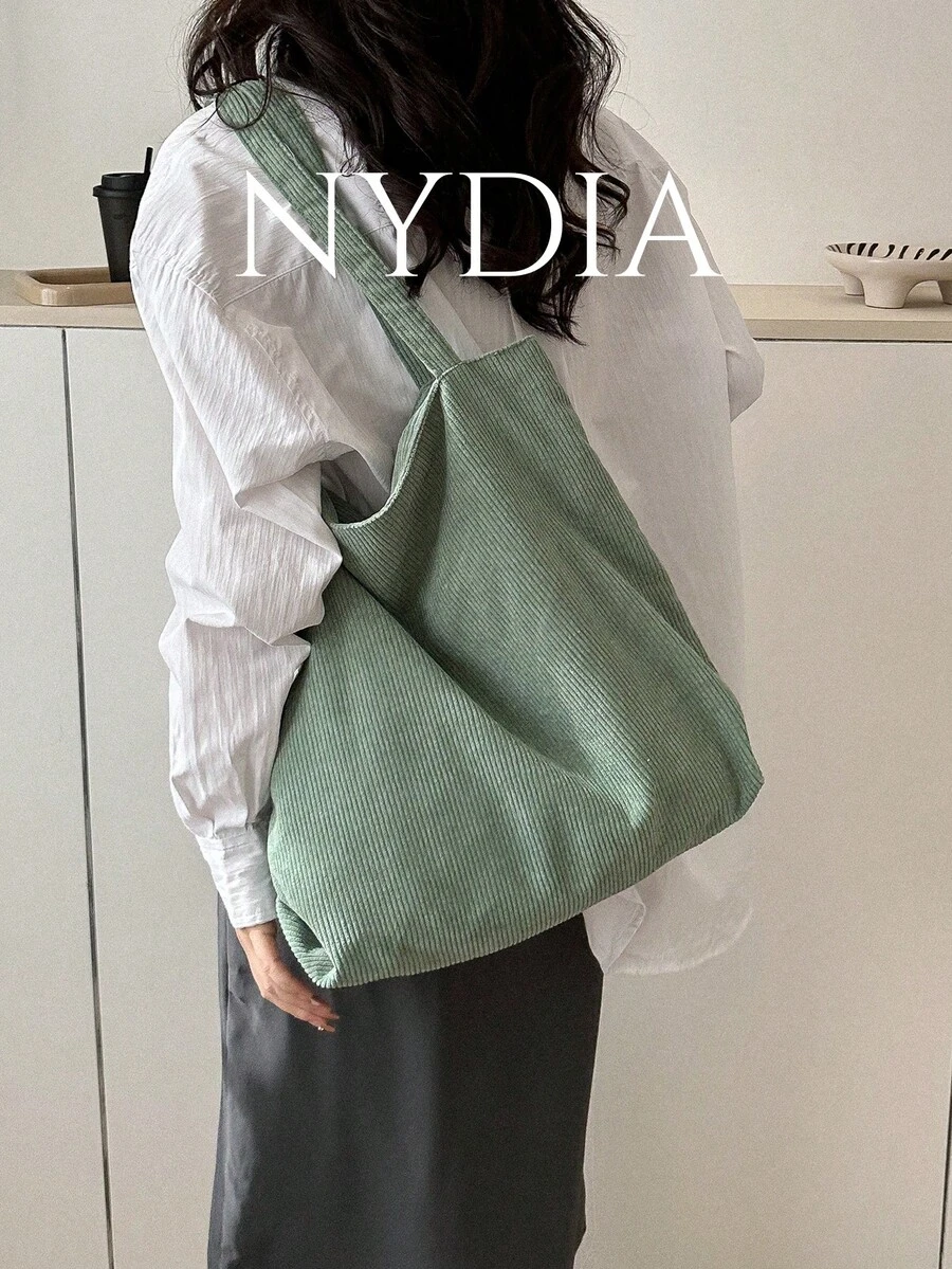 Minimalist Shopper Bag School Bag, Large Capacity, Portable, Suitable For Teen Girls Women College Students, Perfect For Back To School, First Day Of School, Middle School, High School, Shopping, Holiday, Literary School Bag & Book Bag For Women Or Students, Perfect For Books, Shopping, Back To School And More