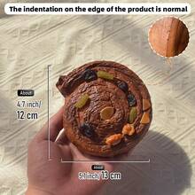 1 pièce/Lot de 3 pièces, Pain au chocolat réaliste, Croissant, Gaufre, Série de bagels, Pain sodé européen en PU, Baguette française, Pâtisserie, Sac à toast, Fournitures pour fête de vacances, Accessoires de photographie de pain réaliste - Pain au chocolat - Voir 16