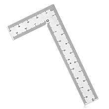 迷你框架尺 L 型方尺 不锈钢直角尺 精密测量布局工具，适用于建筑框架规制 迷你直角尺布局工具 迷你框架尺 不锈钢方尺 测量尺 建筑框架规制绘图工具