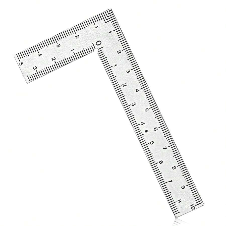 迷你框架尺 L 型方尺 不锈钢直角尺 精密测量布局工具，适用于建筑框架规制 迷你直角尺布局工具 迷你框架尺 不锈钢方尺 测量尺 建筑框架规制绘图工具