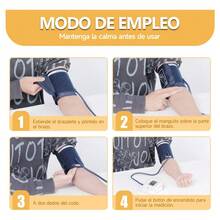 Español Monitor Presion Arterial Digital Lcd Para Brazo Intellective Carga USB - Blanco - Ver 12