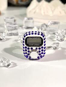 New Convenient Finger Counter, Adjustable Rhinestone Mini Handheld Counter, Electronic Rosary Ring Counter, Prayer Accessories, Multi-Purpose Counter, Compact Fashionable Luxury Ring, Counting Portable For Men & Women, Suitable For Holiday Gifts, Prayer Counting, Etc.