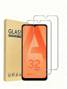 适用于三星 Galaxy A32 5G、A16、S20 FE、S23 FE、S24 FE、A72、A71、A55、A54、A53、A35、A34、A33、A26、A36、A31、A16、A15、A14、A13、A12、A51、A50S、A25、A24、A30S、A20S 的 2 片装钢化玻璃屏幕保护膜，防刮花，无气泡，适合日常保护、办公、家用手机屏幕保护配件 - 無色 - 查看 29