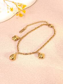 VceTd 这款时尚优雅的八角星不锈钢装饰吊坠手链，适合女性日常通勤或外出佩戴，也可作为礼物送给爱人或朋友。 - 金黃色 - 查看 8