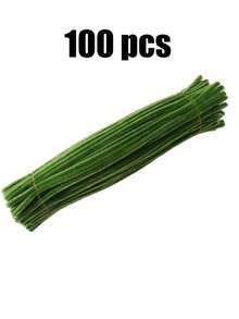 100pcs Fluffy Cleaning Sticks, Soft Fuzzy Craft Sticks Suitable For DIY Flower Bouquets, Floral Arrangements, Children's School Art Projects, Party Decorations, Graduation, Weddings, Birthday Gifts, Mother's Day, Christmas And Other Holiday DIY Crafts - Red Series - View 19