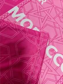 Morocco Men's Soccer Jersey & Outdoor Sports Fitness Running Soccer T-Shirt, Suitable For Soccer Training, Match, Soccer Enthusiasts, Men's Gift - Pink - View 4