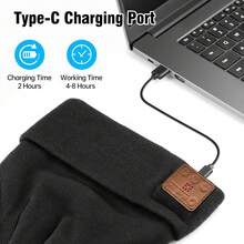 1顶带灯蓝牙针织帽，男女通用，多种可调节照明模式，USB充电LED头灯冬季帽，配有无线耳机，支持免提通话，男女皆宜，适合作为圣诞礼物，冬季保暖帽，可用于滑雪、狩猎、露营、徒步、跑步、钓鱼、遛狗等活动。 - Color Light+Bluetooth - 查看 8