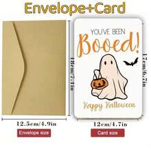 ¡Shhh! Tarjeta de felicitación de Halloween aterradora - Regalo perfecto para trucos o dulces, adecuado para hombres, mujeres, parejas y amigos - Unitalla - Ver 6