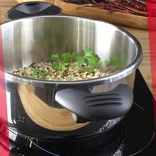 Olla A Presión Magefesa Prisma 7.5 Litros 01OPPRISM75, Acero Inoxidable 18/10, Cocina Sana, Inducción, Bloqueo Fácil, Cierre Cómodo y Fácil, Reparto del Calor uniforme - Plateado - Ver 10