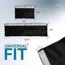 - Juego de 4 fundas para manijas de puerta de refrigerador, mantiene tus electrodomsticos limpios de manchas, goteos, manchas de alimentos, aceite, protector de decoracin para nevera, - Protección completa + black - - Ver 5