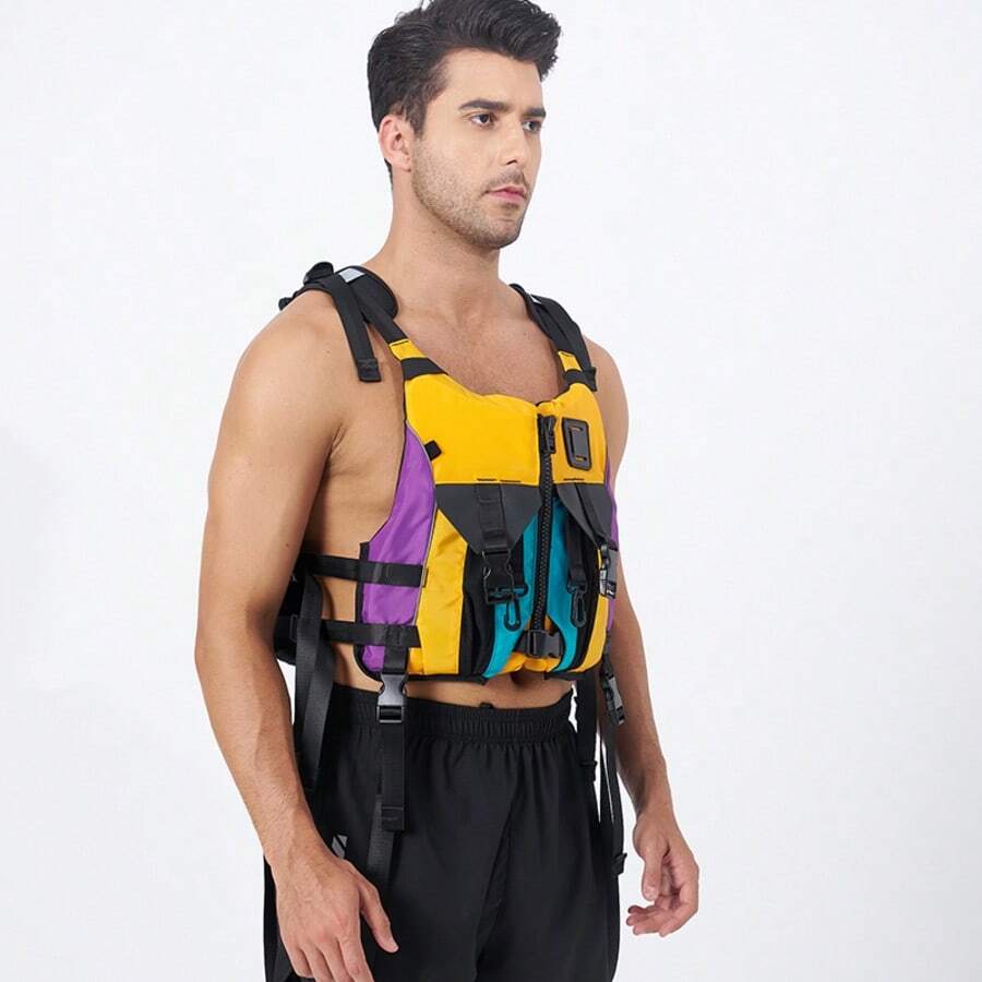 HISEA 100N High Buoyancy Professional Paddle Board, Kayak, Dragon Boat Racing, Drifting Life Jacket, Fishing Vest