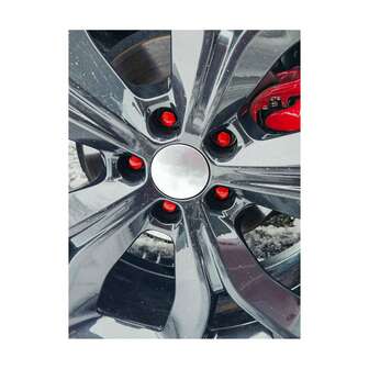 5 piezas/10 piezas/20 piezas/20 piezas + 1 herramienta gratis Tapas para tuercas del cubo de la rueda del coche, Tapas para válvulas de neumáticos, Tapas para tuercas de rueda, Tapas decorativas a prueba de polvo para neumáticos - Accesorios para automóvil