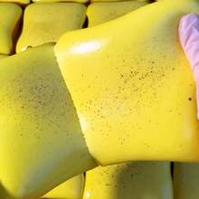 1pcsSticky Bread Squishy Toys, Super Soft Strawberry Toast Slow Rising Squishy, Realistic Toast-Shaped Squeeze Toy, Big Food Squishies For Adults Stress Relief - Multicolor - View 1