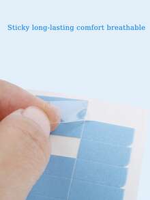 5 cuộn/gói, 60 miếng băng dính hai mặt thay thế cho tóc nối hoặc tóc giả. - Màu xanh nhạt - Xem 3