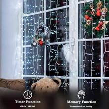 240LED 88Ft Connectable String Lights Indoor Outdoor Wire Warm White Lights Twinkle Fairy In With Timer Bedroom Classroom Wedding Tree Patio Decor - Cold White + 500LED - View 2