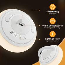 1 đèn ngủ dễ thương cho bé, đèn ngủ di động sạc USB với 3 chế độ màu và hẹn giờ, có thể điều chỉnh độ sáng, hình quả trứng bằng silicon, thích hợp cho phòng trẻ sơ sinh, đèn LED đỏ, đèn ngủ phòng ngủ, đèn cạnh giường, đèn ngủ cho bé bú và bảo vệ mắt cho trẻ. - trắng - Xem 5