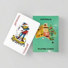 YFOPEN Australian Map Ocean Style Playing Cards, Blending Australian Geographic Outline And Ocean Elements, Unique Design, Suitable For Travel Souvenirs, Geography Enthusiasts Collection And Fun Table Games. - Multicolor - View 7