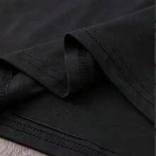 Camiseta Feminina - Estampa Cachorrinho fofo Na Mesa De Computador Dizendo - I´M OK  { Estou Bem } -Qualidade Em Cada Fio e Estilo Em Uma Só Peça - Preto - Visão 5