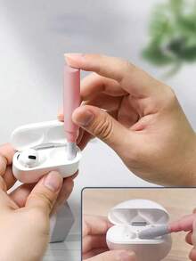 3-In-1 Wireless Earphone Cleaning Kit Includes A Multi-Functional Cleaning Pen, A Soft-Bristled Brush, And A Flocked Sponge To Remove Dust And Stubborn Stains. Suitable For Cleaning Bluetooth Earphone Cases, Mobile Phones, Cameras, And Other Devices, This Compact And Portable Tool Easily Fits In A Pocket Or Bag For Convenient Travel Or Everyday Use. - Multicolor - View 4