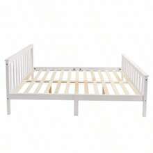 Cabeceros de cama - Blanco + Madera Maciza - Ver 4