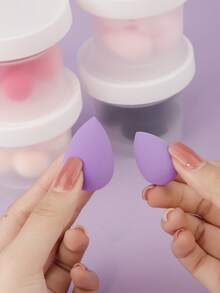 RANCAI 10个迷你化妆海绵，适用于粉底、散粉、遮瑕膏、眼影、高光、修容，价格实惠，是理想的圣诞礼物，化妆品，化妆工具，经济实惠，礼品，女士礼物，圣诞礼物 - 彩色 - 查看 9