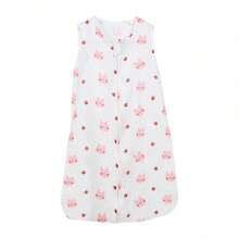 1 pieza Saco para bebé de 6-12 meses, Manta envolvente para bebé, Saco para niños pequeños con cremallera de 2 vías, Sacos ligeros y transpirables - Conejo Fresa - Ver 5