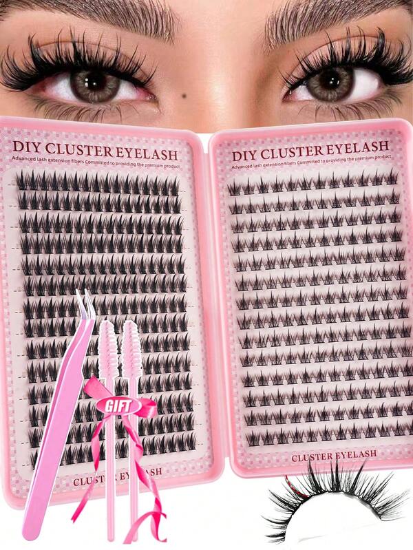 392 Stück/28 Reihen Manga Wimpernbüschel, Manga Wimpernbüschel, Anime Wimpernbüschel Extensions, Büschel Wimpern mit natürlichem Look, Fairy Wimpernbüschel, Manga Einzelwimpern für Anfänger, Wimpernbüschel, Wimpernbüschel, Einzelwimpern, Wimpern, Künstliche Wimpern