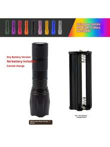 T6 High-Power LED Rechargeable Outdoor Bicycle Long-Range Aluminum Alloy Zoom Waterproof Fishing Light (Batteries Not Included) - Multicolor - View 6