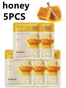 1/5/10片装蜂蜜面膜，蕴含蜂蜜提取物和透明质酸钠，具有保湿、滋养、提亮和紧致功效。温和不刺激，可提亮肤色、美白肌肤、改善干燥粗糙肤质、淡化细纹、修复日晒损伤，并舒缓提拉肌肤。适合所有肤质，是日常护理的理想之选。 - 彩色 - 查看 13