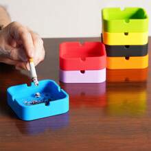 1pc Home/Office/Bar/Internet Cafe Durable, Easy To Clean Ashtray & Cigarette Holder - Multicolor - View 4