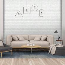30PCS 3D Wall Panels Peel And Stick Faux Brick Wallpaper Pink Self Adhesive Foam Brick Paneling Faux Stone Wall Panels 30PCS, Pink - 11件+白色 - 查看 2