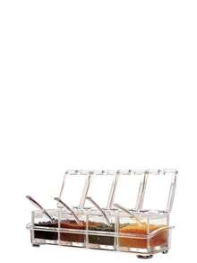 ESPECIERO TRANSPARENTE DE 4 COMPARTIMENTOS IDEAL PARA LA FACIL ADMINISTRACION DE ESPECIES CONTIENE SU DOCIFICADOR CADA UNO - Transparente - Ver 8