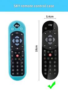 Apply To The United Kingdom SKY Remote Control Protective Sleeve Full-Package Anti-Slip Anti-Fall TV Remote Control Silicone Protective Skin Soft Rubber Shell,Bag,Organizer,Storage - SKY Remote Control Cover - View 4