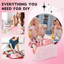 MX  All In One Makeup Kit For Teen Girls Beginners:With Foundation Face Primer Eyeshadow Lipstick Eyeliner Mascara Brushes Bag Travel Friendly MakeUp Gift Set Stocking Stuffers For Teen Girls - Hồng - Xem 6