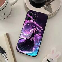 B-Bleach Anime K-Kuchiki Byakuya Phone Case Silicone Soft  Compatible With  17 16 15 14 13 12 11 XS Plus Pro Max Plus Cover Compatible With  17 Pro Case,  17 Pro Max Case,  17 Case,  16 Pro Case - z4 - 查看 4