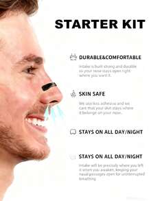 60-Piece Breath Comfort Kit: Gentle Support For Improved Nighttime Rest & Daytime Activity, 4 Sizes, Holder & Magnetic Patches - Ideal Gift - 60 CÁI - Xem 6