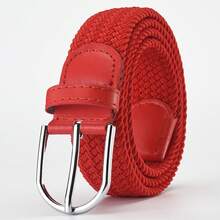 Casual Stretch Braided Web Belts For Mens Women,Stretch Woven Elastic Waistband - Not Tight On The Waist - Same Style For Both Men And Women.Canvas Without Holes, With Needle Fasteners For Casual Pants. - Nâu sẫm - Xem 10