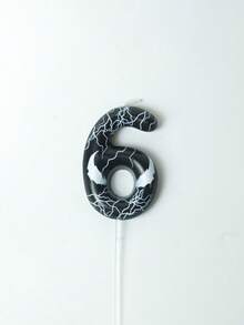 Dark Texture Number 0-9 Birthday/Anniversary/Theme Party Candles, High-Quality Wax, Clean Burning, Cake Decoration Candles, Suitable For Dark/Personalized Party Scenes, Birthday Cake Decor, Special Occasion Ceremony