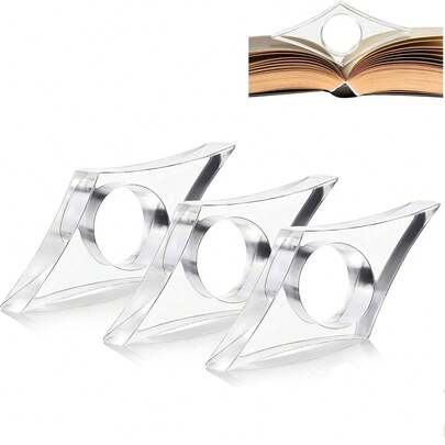 Soporte de página de libro con adornos de flores secas y clip de anillo para el pulgar, un elegante accesorio de lectura sin manos para sesiones de lectura en primavera; sujetador de página duradero y encantador marcador de flores para novelas, diarios y colecciones de poesía; regalo ideal para lectores, estudiantes y viajeros; ligero, compacto y cómodo de sostener durante largas sesiones de lectura